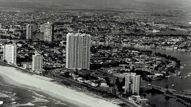 Gold Coast History — Aerials: Surfers Paradise Narrowneck. 1977.