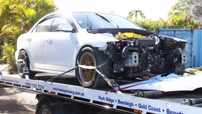 Another of the cars seized. Photo: QPS