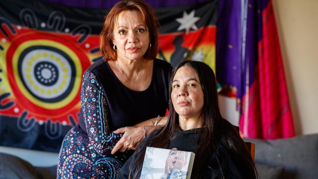 Dying Rose podcast -  The investigation is into the death of Rose Hunter-Hebberman. Grandmother Mandy Brown and mother Courtney Hunter-Hebberman holding a photograph of Rose. Picture Matt Turner.