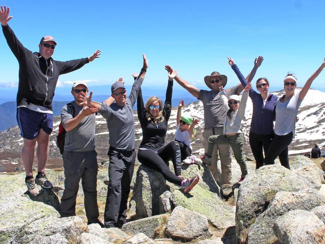 The HorizonOne team at Mt Kosciuszko. Picture: Supplied