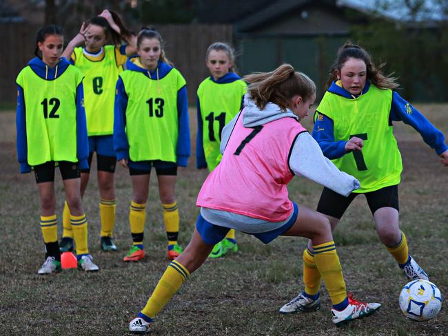 The Vikings in Belrose are fighting against sexism in girls soccer. Adam Yip/ Manly Daily