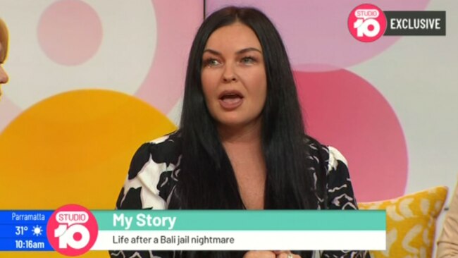 Schapelle Corby was emotional during an appearance on Studio 10.