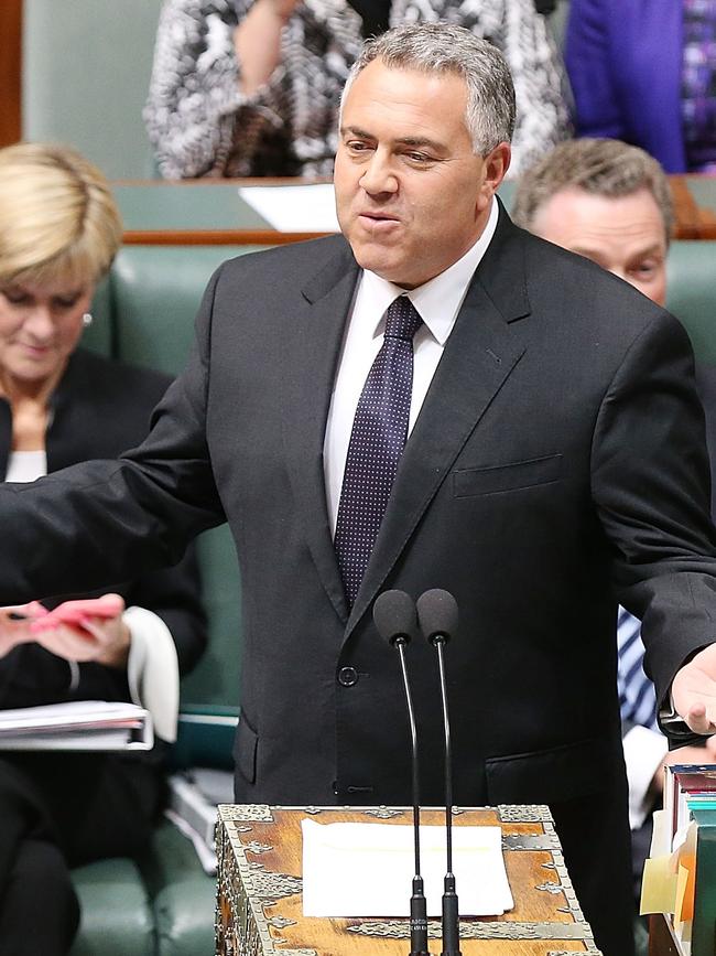 Former Liberal treasurer Joe Hockey in 2015. Picture: Getty Images