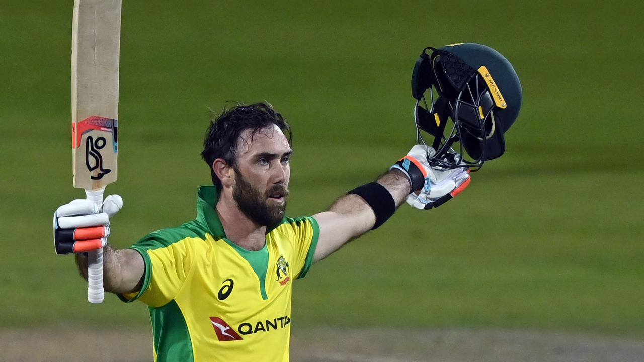 Glenn Maxwell scored just the second ODI ton of his career.