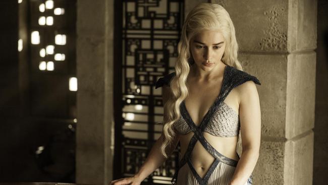 Noble queen ... Emilia Clarke plays Daenerys “Mother Of Dragons” Targaryen in Game Of Thrones.