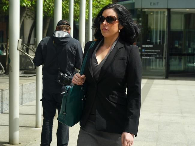 MELBOURNE AUSTRALIA - NewsWire Photos SEPTEMBER 29, 2024: Moira Deeming is seen outside the Federal Court in Melbourne. Picture: NewsWire / Luis Enrique Ascui