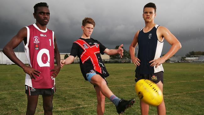 Fitzroy Greenwool, Jasper Kneebone and Karl Petri. PHOTO: BRENDAN RADKE.