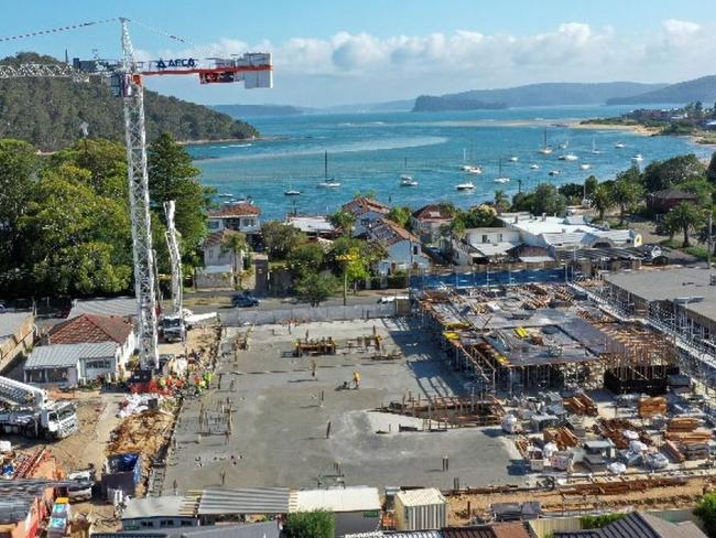 Aerial view of the site at 237- 245 Ocean View Road, Ettalong Beach