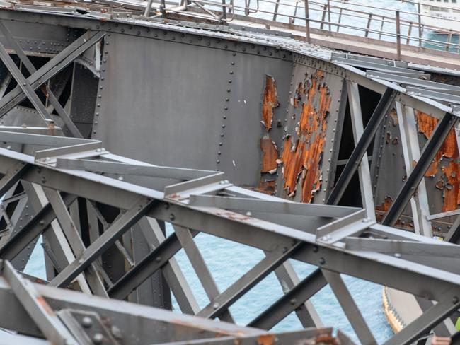 A painting blitz will be launched on the Harbour Bridge to spruce up the Sydney icon in time for its 100th birthday., With parts of the coathanger becoming increasingly rusty, 12 more painters will be brought on full-time to paint a third of the bridge by 2038., Some parts of the bridge have not been painted in 30 years., Extra painters, earning $73,000 per year, will be brought on to ensure the arch is looking its best in time for the 100th anniversary of its opening., The new recruits will boost the dedicated Sydney Harbour Bridge team to more than 130 painters, riggers, electricians, fitters and engineers.