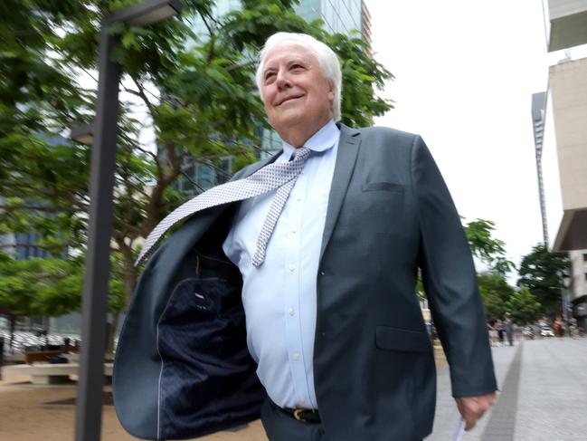 Clive Palmer in Brisbane following the Supreme Court decision. Photo Steve Pohlner