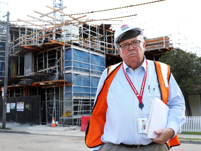 NSW Building Commissioner David Chandler in Strathfield. Picture: Tim Hunter