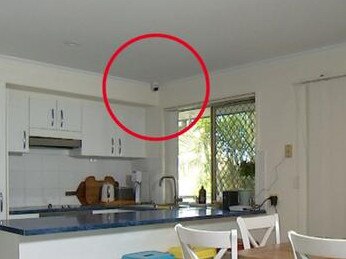 The woman found a camera in her rental property