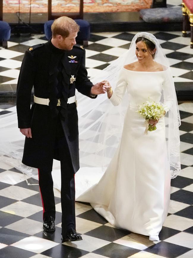 On their wedding day in 2018. Picture: AFP