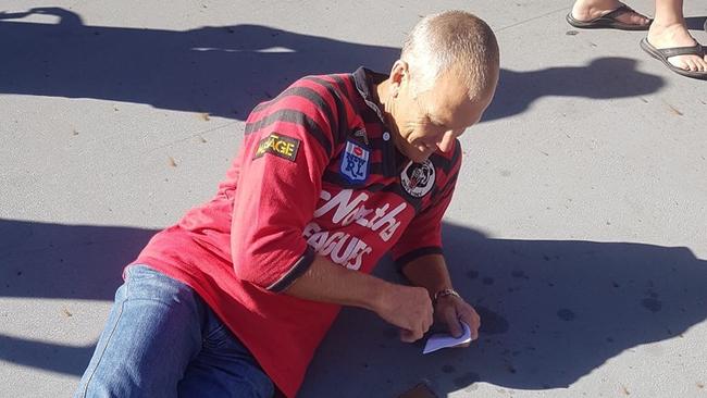 Former Queensland forward Gary Larson outside Suncorp Stadium during the Magic Round. Picture supplied