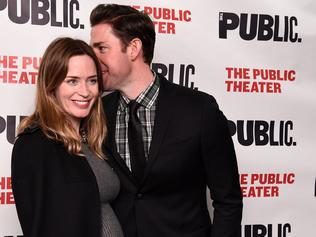 NEW YORK, NY - MARCH 22: Emily Blunt and John Krasinski attend "Dry Powder" Opening Night at The Public Theater on March 22, 2016 in New York City. (Photo by Ilya S. Savenok/Getty Images)