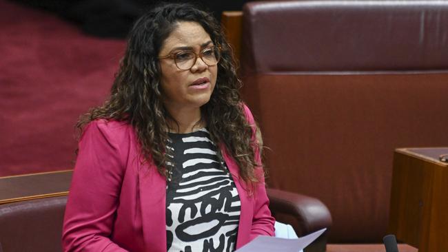 Langton accused Jacinta Nampijinpa Price of “legitimising racism”. Picture: Getty