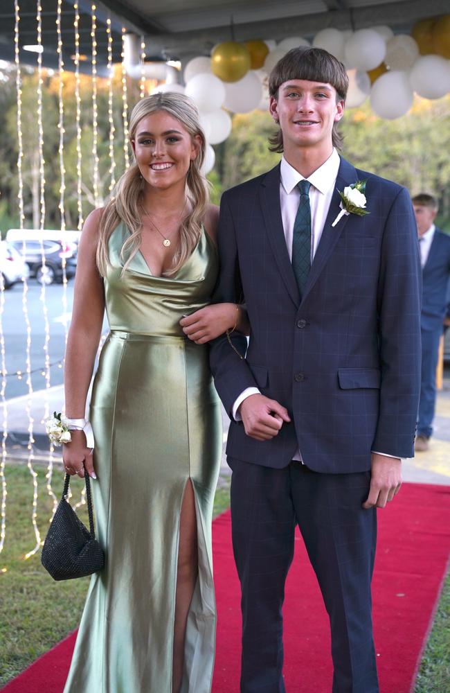 Layla and Lachlan at the Coolum State High School formal 2023. Pictures: contributed