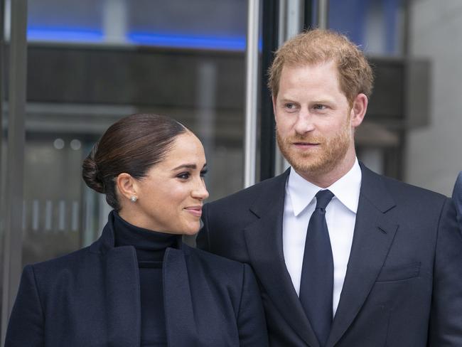 The Duke and Duchess of Sussex on their New York trip. Picture: Getty Images