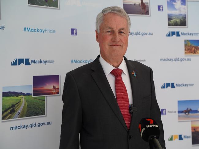 Mackay Regional Council Mayor Greg Williamson argued his conflict of interest was an act of duty. Picture: Heidi Petith