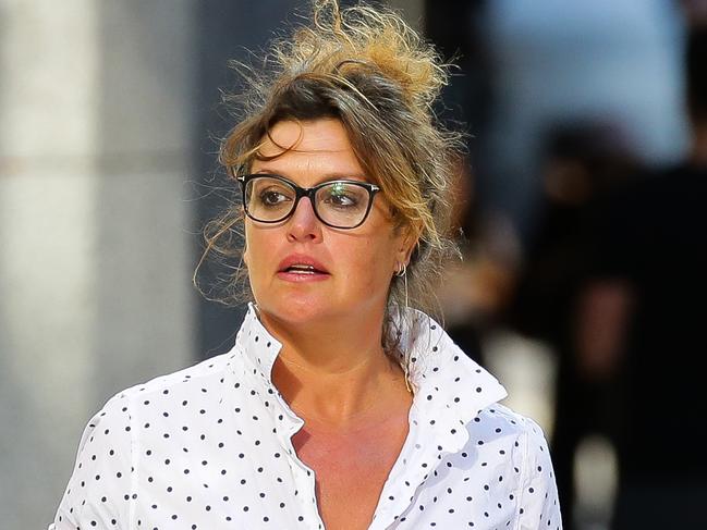 SYDNEY, AUSTRALIA - NewsWire Photos MARCH 05, 2021: TV Personality and Former Model Kate Fischer arrives at the Downing Centre Court in Sydney, Australia. Picture: NCA NewsWire / Gaye Gerard
