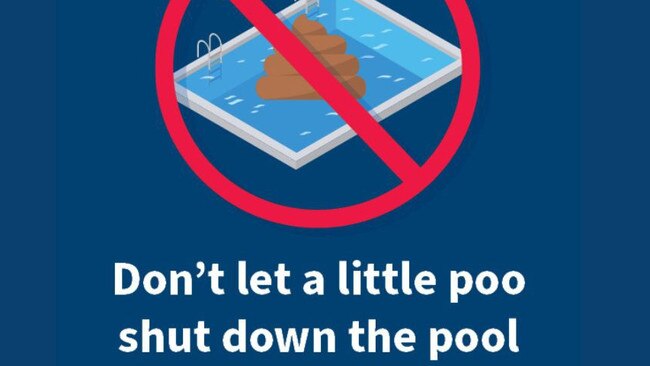 A warning issued by Maroondah Council and Aquanation management following a string of pool closures in March 2023. Picture: Aquanation Facebook page.