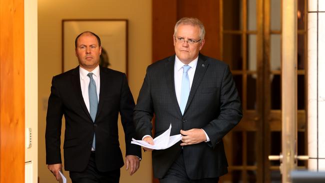 The Prime Minister will hand out $130 billion in wage subsidies to protect an estimated six million workers for six months. Picture: Adam Taylor