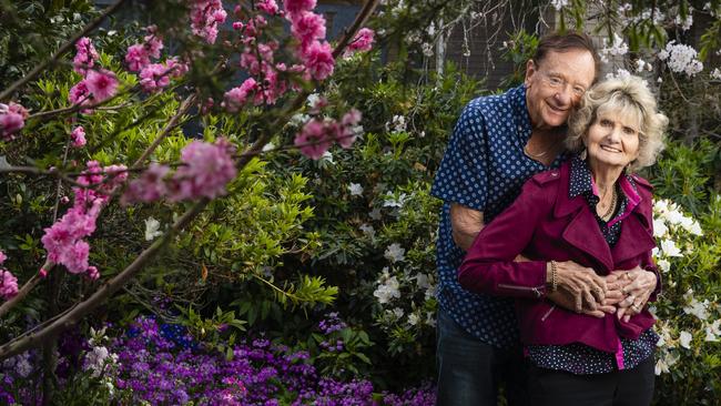 Bob and Val Ford in their City Grand Champion garden of The Chronicle Garden Competition, Carnival of Flowers 2022. Picture: Kevin Farmer