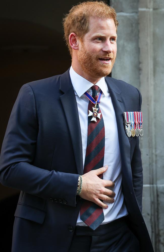 Prince Harry outside St Paul's Cathedral in London on Wednesday. Picture: Chris Jackson/Getty Images for Invictus Games Foundation