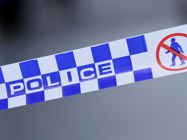 Generic image of police tape outside a crime scene on William Street in the Melbourne CBD on Wednesday, February 5, 2020. (AAP Image/James Ross) NO ARCHIVING