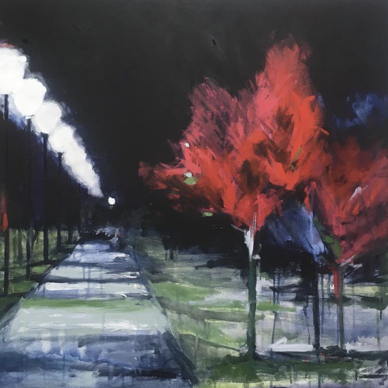 Victoria Park Walk, painting, by Sonya Unwin. SALA Festival 2020.