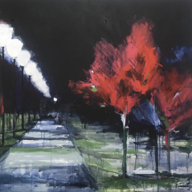 Victoria Park Walk, painting, by Sonya Unwin. SALA Festival 2020.