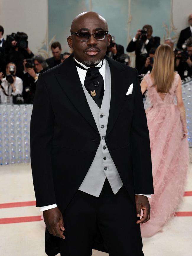 Enninful at this year’s Met Gala in New York. Picture: Jamie McCarthy/Getty Images via AFP