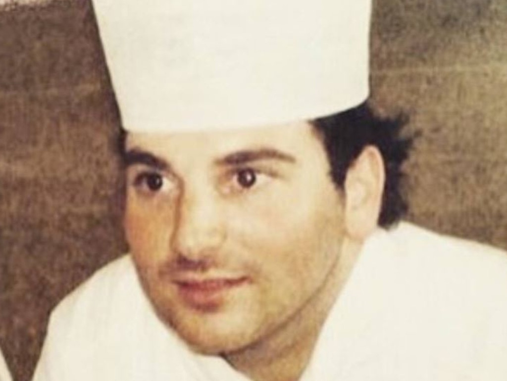 George Calombaris pictured when he was a TAFE student in Melbourne.