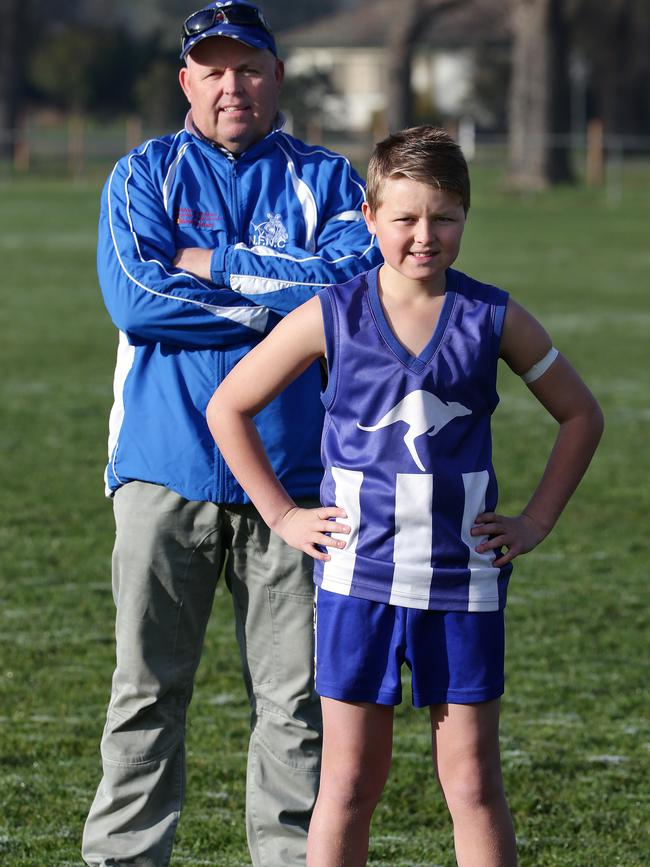 A 12-year-old Jack Ginnivan at Newstead. Picture: Norm Oorloff