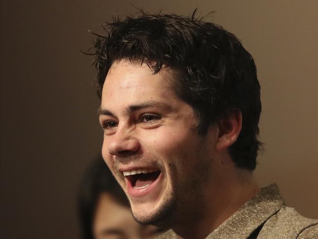 Actors Dylan O'Brien and Thomas Brodie-Sangster attend the Maze News  Photo - Getty Images