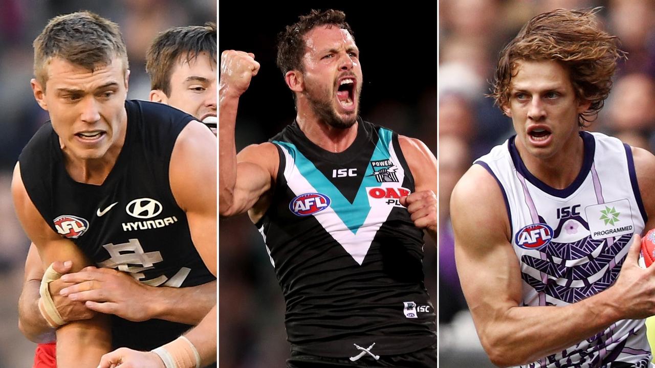 AFL Blowtorch, featuring Patrick Cripps, Travis Boak and Nat Fyfe.