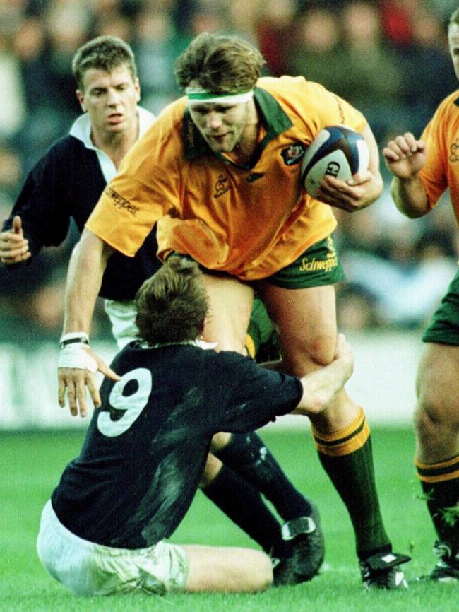 Waugh in action for the Wallabies in 1996.