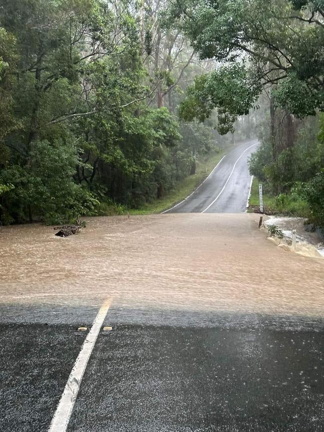 Angela Van Hood Jackson shares photos of flooding on Old Coach Rd in Reedy Creek. Photo: Facebook/ Angela Van Hood Jackson