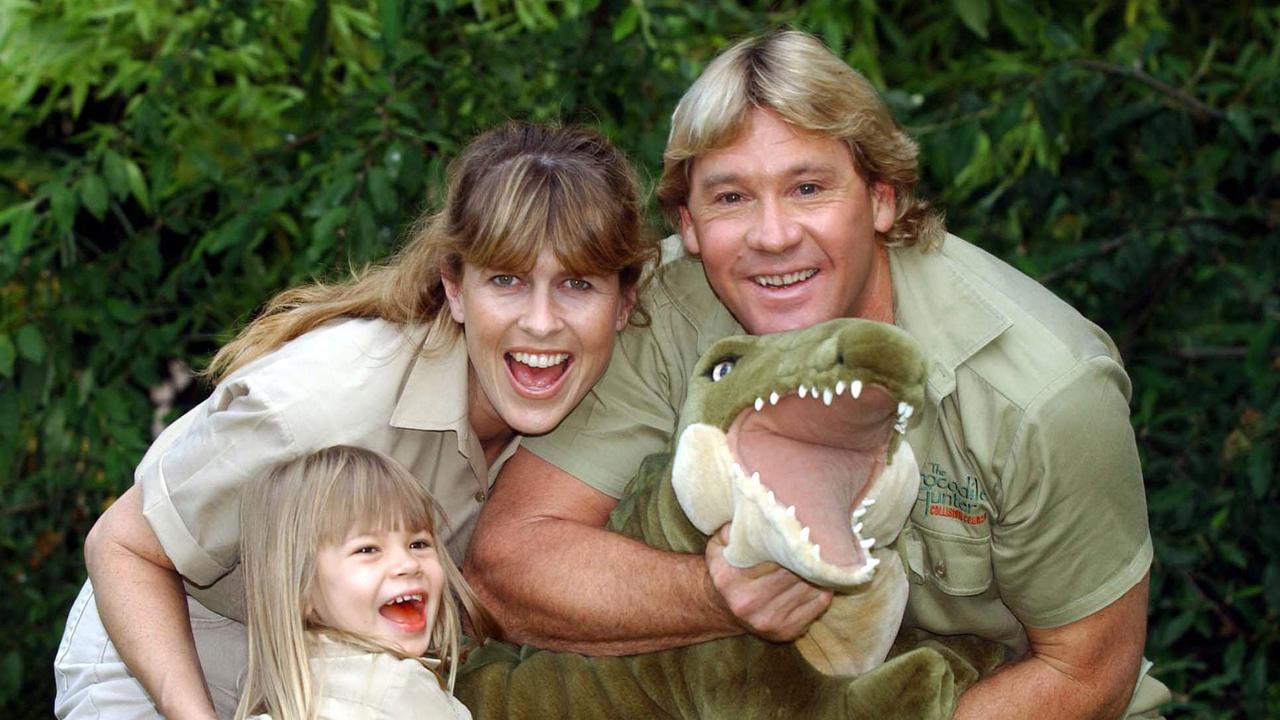 Terri and Steve with their daughter Bindi in 2002