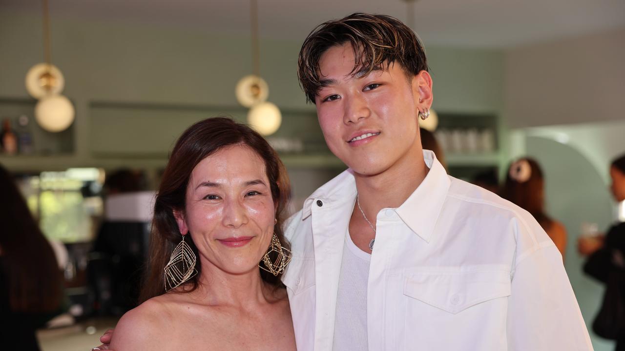 Mizue Kuwabara and Shuwa Zhang at Palm Springs Burleigh for the MAY-I Christmas party. Picture: Portia Large