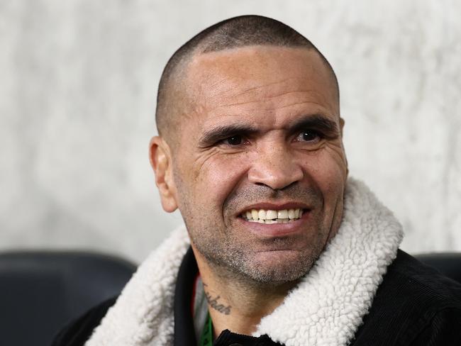 Former rugby league player and professional boxer Anthony Mundine was fined for allegedly entering Bunnings without a mask. Picture: Cameron Spencer/Getty Images