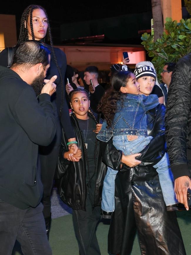 Kanye’s kids were in attendance at the event. Picture: VEM / BACKGRID