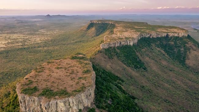 Bush Heli Services also do scenic flights around the Lords Table Mountain, Wolfang Peak and the Gemini Peaks and there's nothing quite like flying past these peaks when they're bathed in that golden afternoon light. Mark Fitz loves shooting the Milky Way out around these peaks at night, the clear skies out there are perfect for it. Picture: Mark Fitz