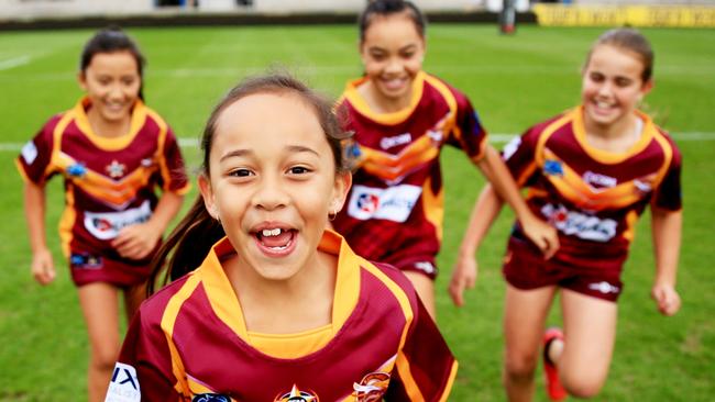 Zoe Talau with some of her Kurnell Stingrays teammates.