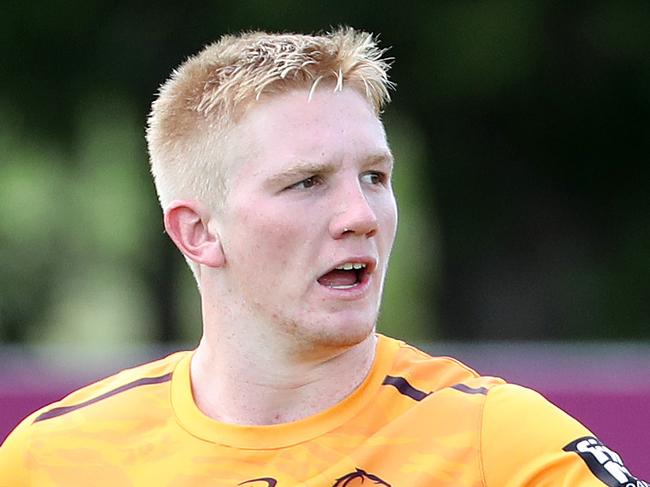 Tom Dearden, Brisbane Broncos training, Red Hill. Photographer: Liam Kidston.