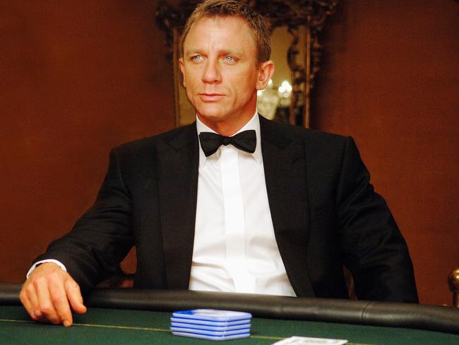 Shaken, not stirred. Daniel Craig as the famous spy in Casino Royale. Picture: AP