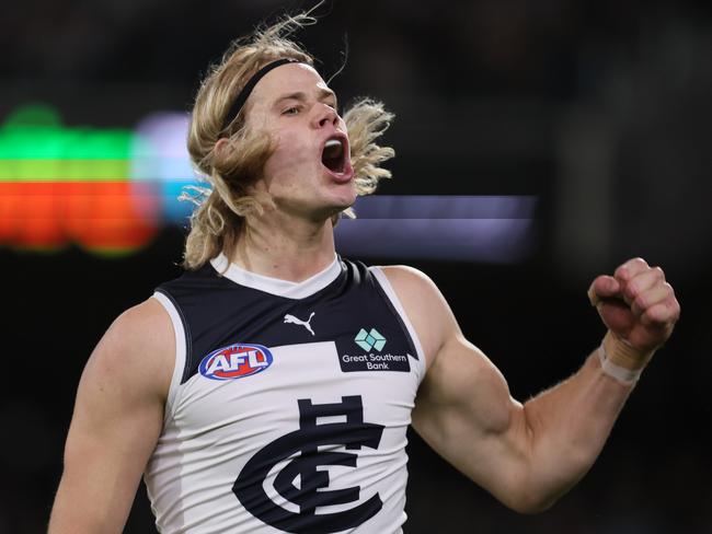 Tom De Koning could still be in play. Picture: James Elsby/AFL Photos via Getty Images