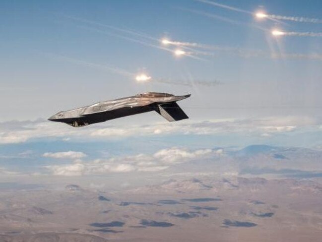 Dodging a bullet ... Lockheed Martin states the F-35 ‘testbed’ so comprehensively beaten by an F-16 during dogfighting trials was not representative of the stealth fighter’s capabilities. Source: Lockheed Martin