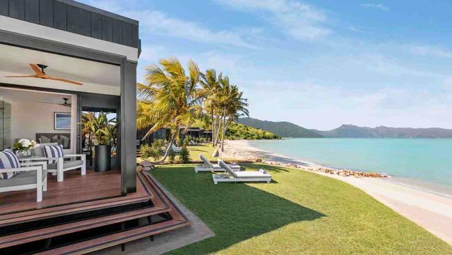 A beachfront pavilion at the Intercontinental Hayman Island.