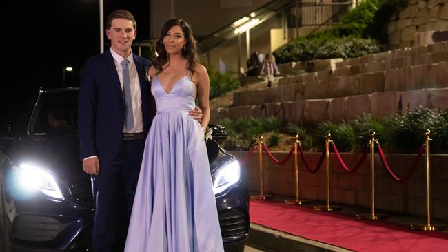Sebastian Foley and Kalindi Porter. Hillcrest Christian College 2020 school formal. Photo: Supplied
